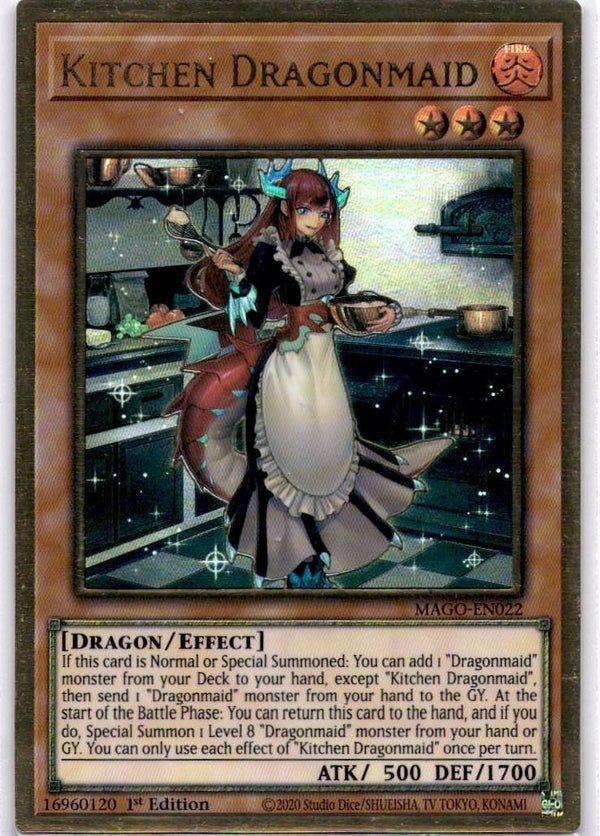Yugioh Kitchen Dragonmaid MAGO-EN022 Premium Gold Rare 1st Edition NM