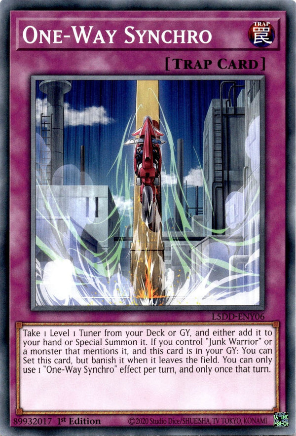 Yugioh One-Way Synchro L5DD-ENY06 Common 1st Edition NM