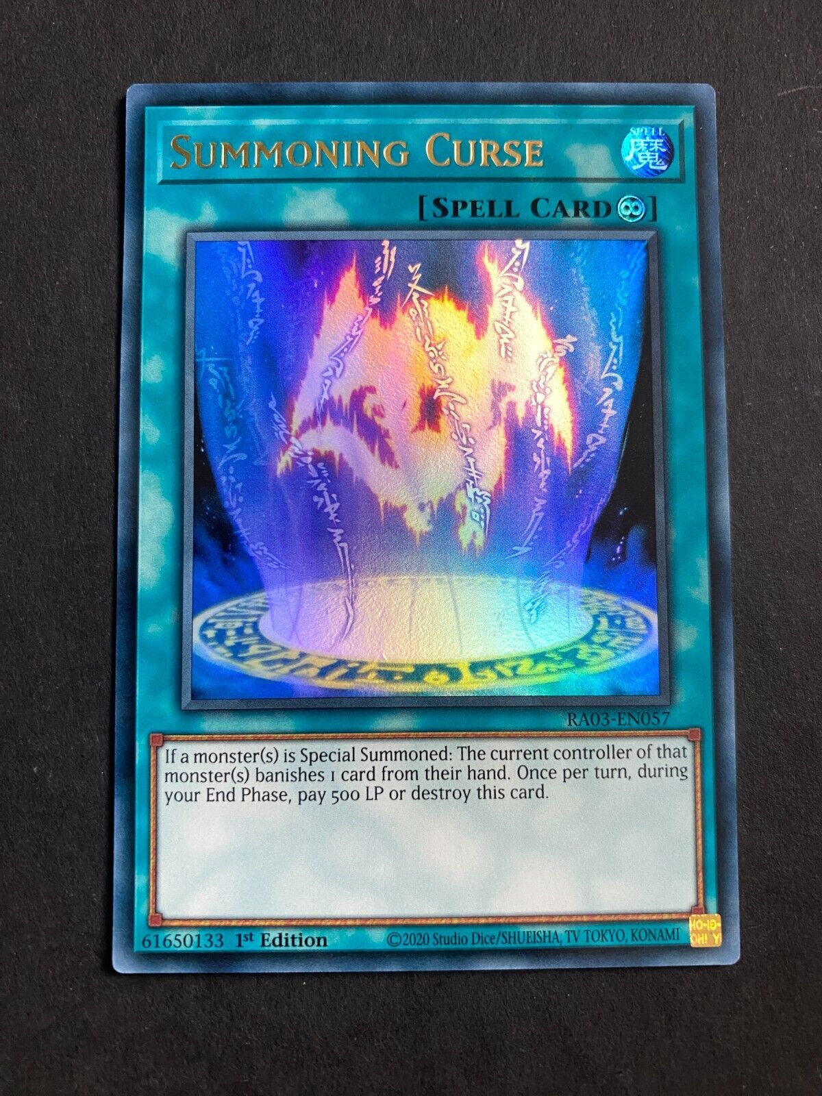 Yugioh Summoning Curse RA03-EN057 Ultra Rare 1st Edition NM