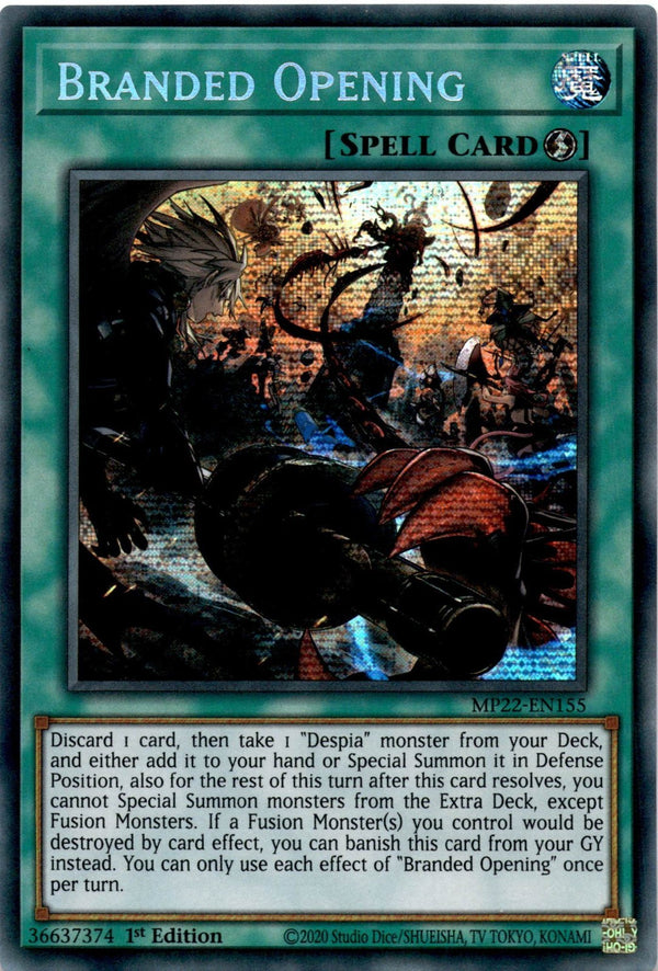 Yugioh Branded Opening MP22-EN155 Secret Rare 1st Edition NM