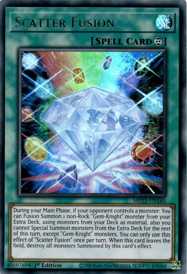 Yugioh Scatter Fusion MP23-EN140 Ultra Rare 1st Edition NM
