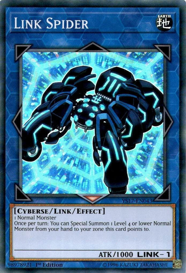 Yugioh Link Spider YS17-EN043 Super Rare 1st Edition VLP/NM