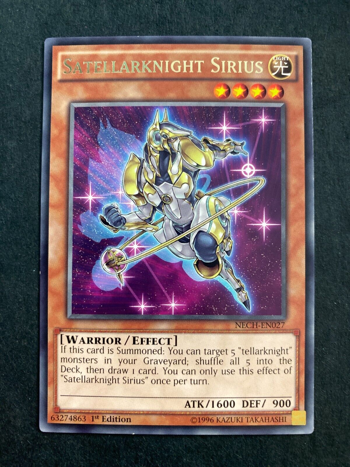 Yugioh Satellarknight Sirius NECH-EN027 Rare 1st Edition MP/LP