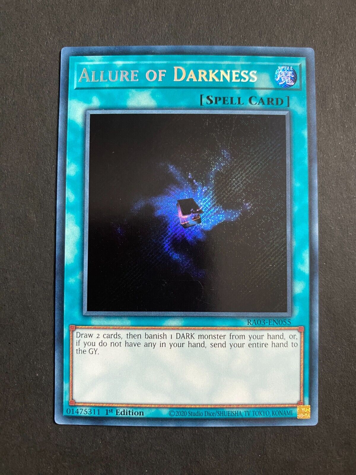 Yugioh Allure of Darkness RA03-EN055 Secret Rare 1st Edition NM