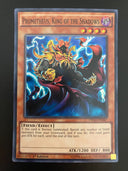 Yugioh Prometheus, King of the Shadows DESO-EN047 Super Rare 1st Edition NM/MINT