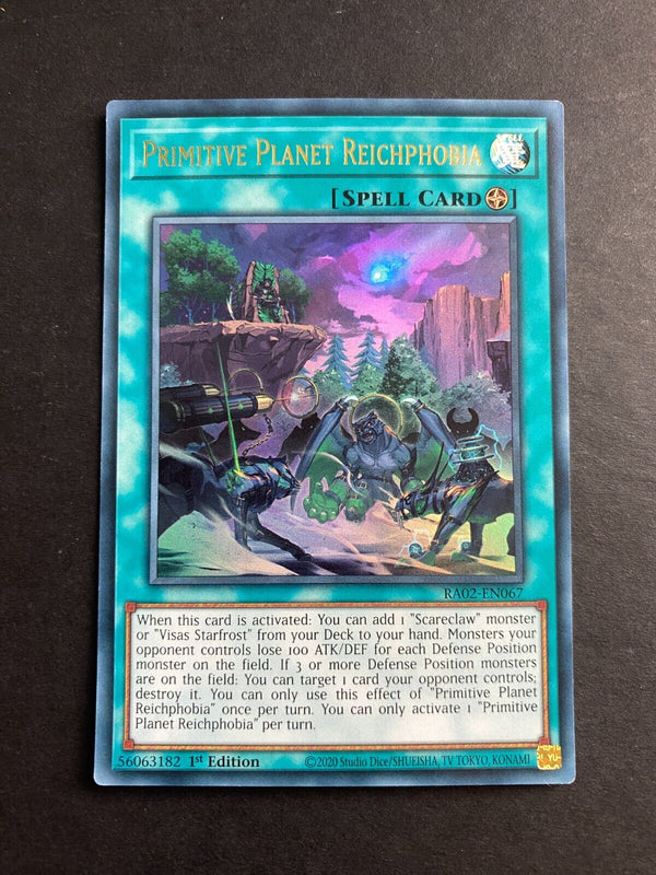 Yugioh Primitive Planet Reichphobia RA02-EN067 Ultra Rare 1st Edition NM