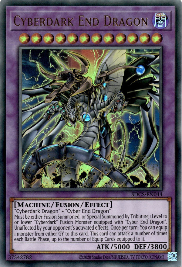 Yugioh Cyberdark End Dragon SDCS-EN044 Ultra Rare 1st Edition NM