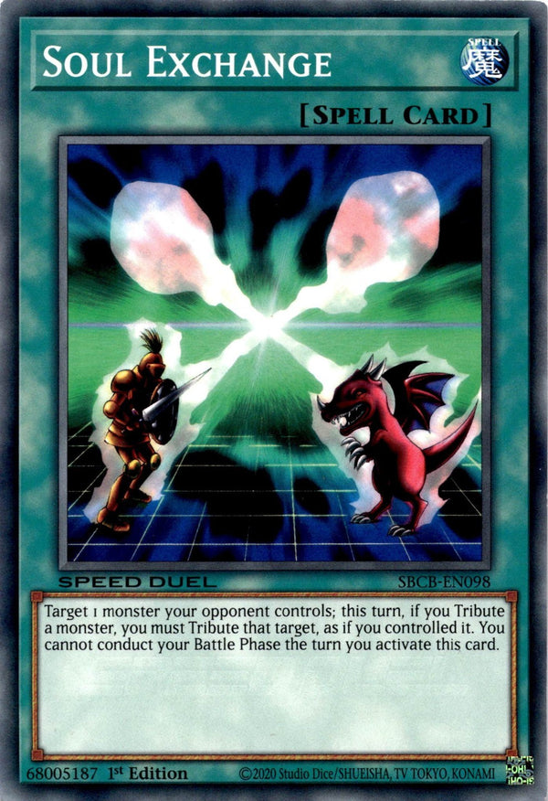 Yugioh Soul Exchange SBCB-EN098 Speed Duel Common 1st Edition VLP/NM