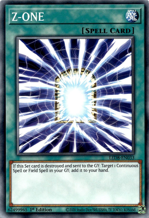 Yugioh Z-ONE LED8-EN033 Common 1st Edition LP