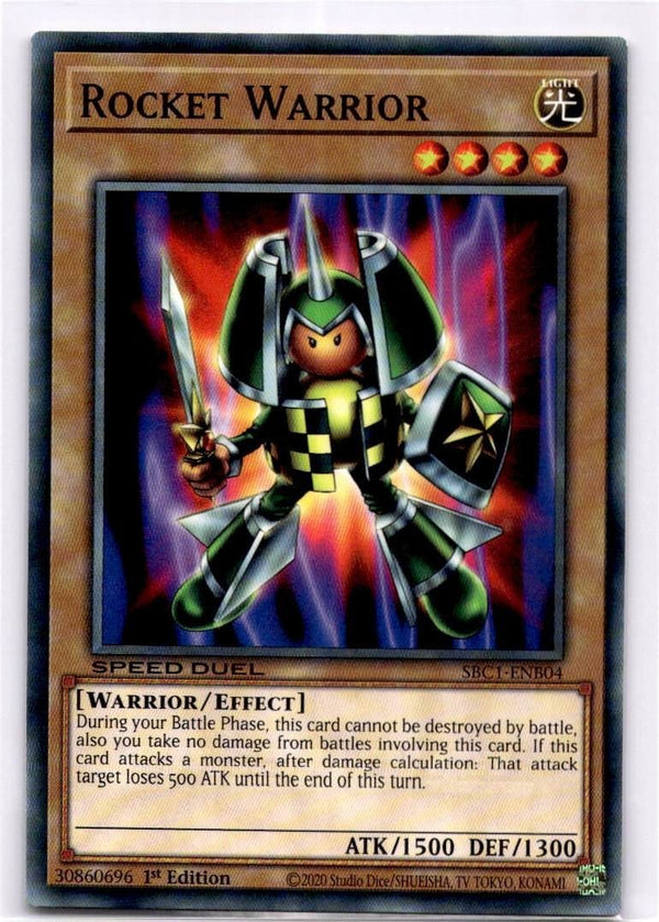 Yugioh Rocket Warrior SBC1-ENB04 Common 1st Edition NM