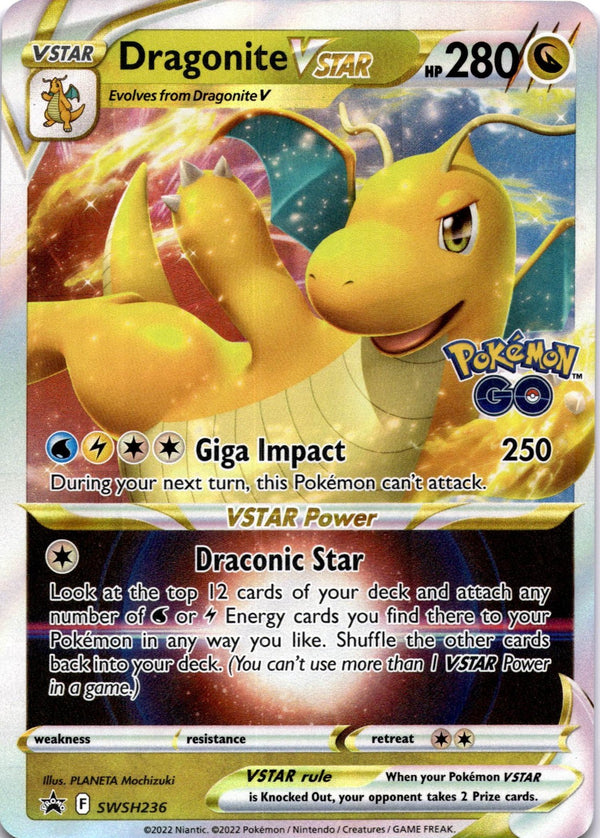 Pokemon Dragonite VSTAR SWSH236 Black Star Promos Full Art Holo NM