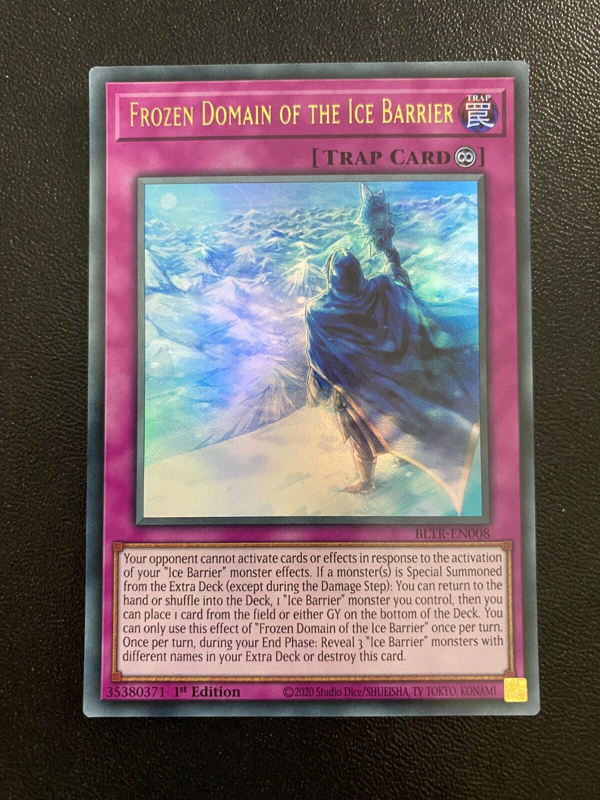 Yugioh Frozen Domain of the Ice Barrier BLTR-EN008 Ultra Rare 1st Edition NM