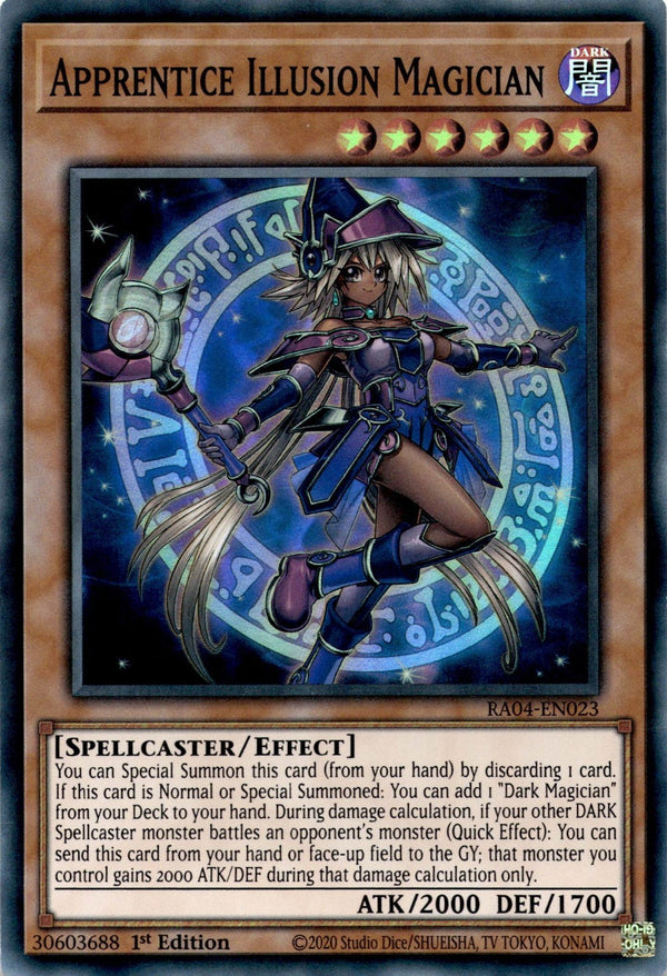 Yugioh Apprentice Illusion Magician RA04-EN023 Super Rare 1st Edition NM