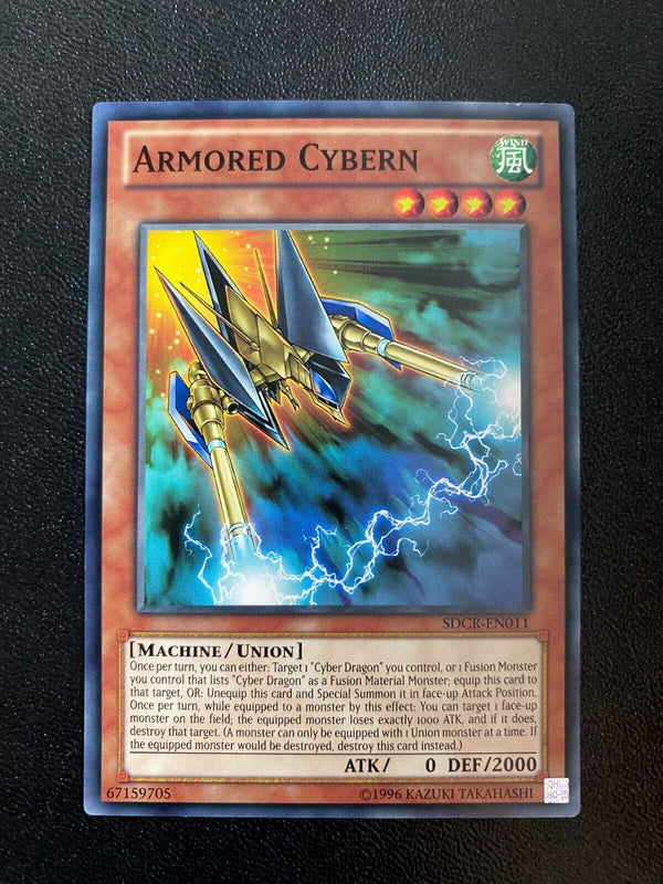Yugioh Armored Cybern SDCR-EN011 Common Unlimited Edition MP/LP