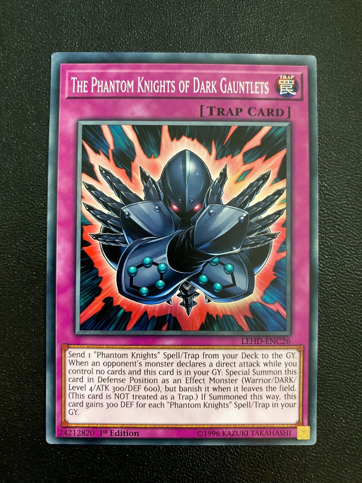 Yugioh The Phantom Knights of Dark Gauntlets LEHD-ENC26 Common 1st Ed VLP/NM