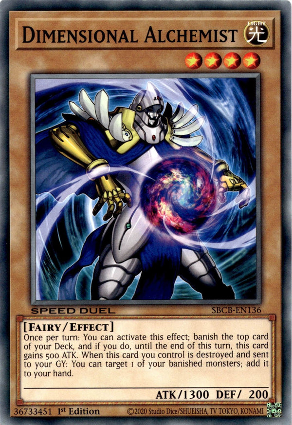 Yugioh Dimensional Alchemist SBCB-EN136 Speed Duel Common 1st Edition NM
