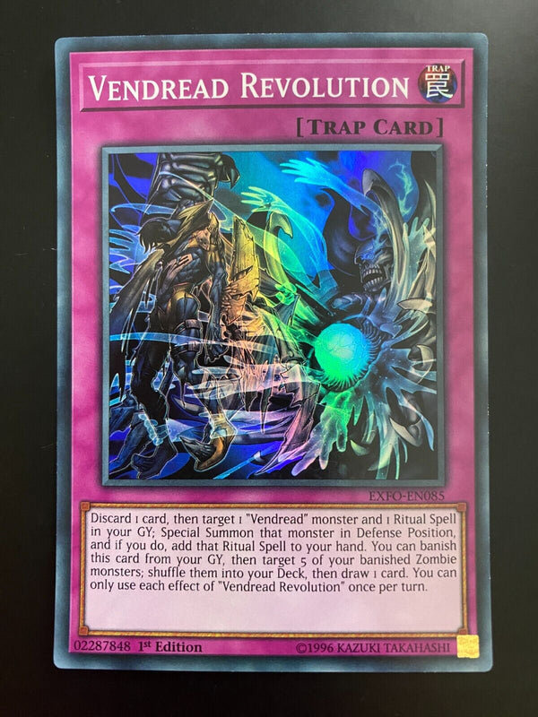 Yugioh Vendread Revolution EXFO-EN085 Super Rare 1st Edition VLP/NM
