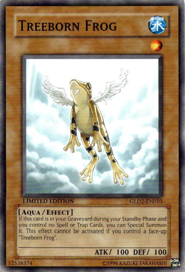 Yugioh Treeborn Frog GLD2-EN010 Common Limited Edition NM