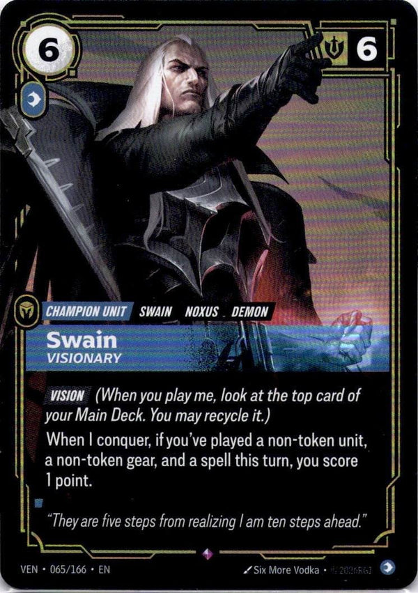 Riftbound Swain - Visionary 065/166 Vendetta Rare NM