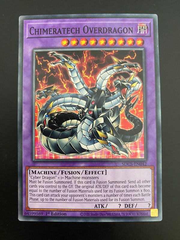 Yugioh Chimeratech Overdragon SDCS-EN042 1st Edition NM