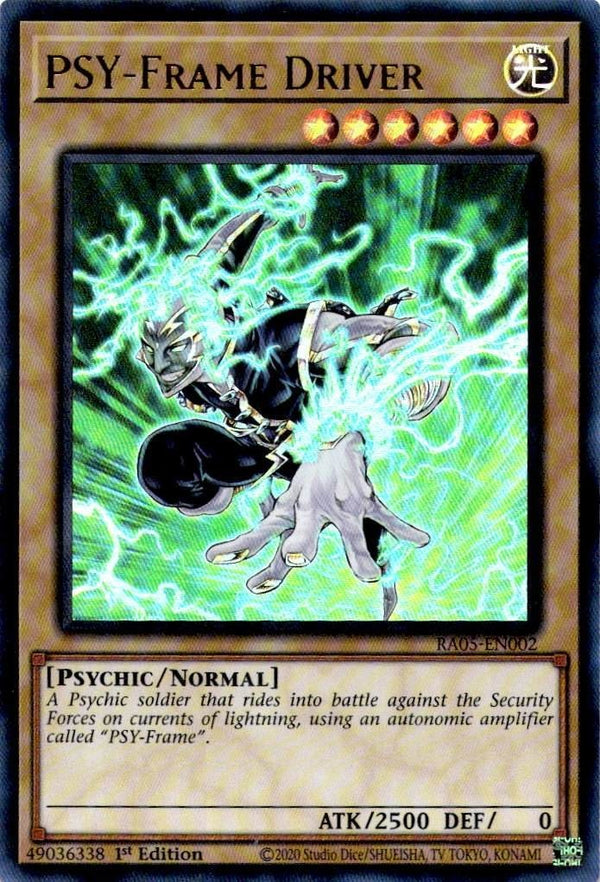 Yugioh PSY-Frame Driver RA05-EN002 NA Print Ultra Rare 1st Edition NM