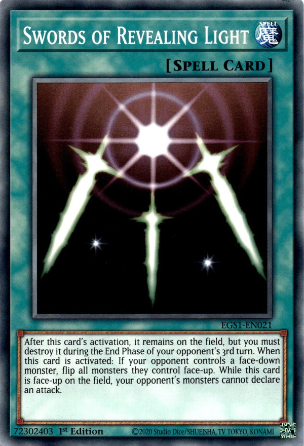 Yugioh Swords of Revealing Light EGS1-EN021 Common 1st Edition NM