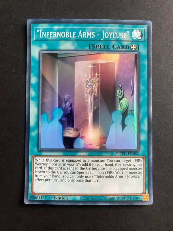 Yugioh Infernoble Arms - Joyeuse ROTD-EN055 Super Rare 1st Edition LP