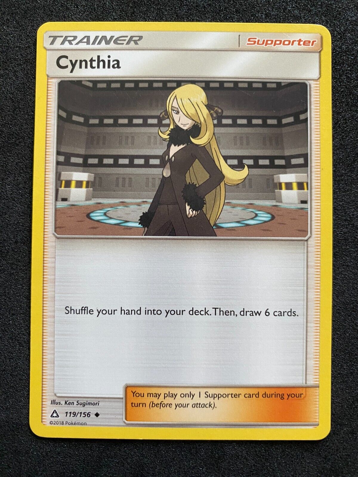 Pokemon Cynthia 119/156 Ultra Prism Non Holo NM