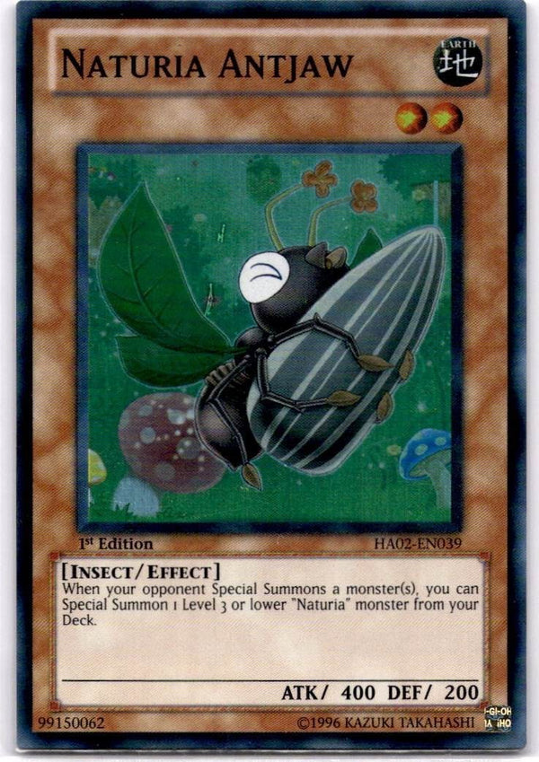 Yugioh Naturia Antjaw HA02-EN039 Super Rare 1st Edition NM