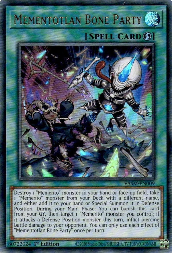 Yugioh Mementotlan Bone Party VASM-EN009 Ultra Rare 1st Edition NM