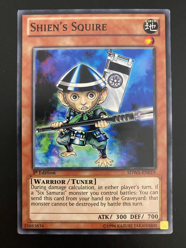 Yugioh Shien's Squire SDWA-EN019 1st Edition Common LP