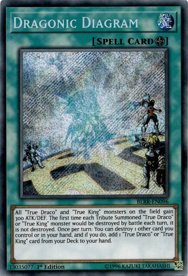 Yugioh Dragonic Diagram BLRR-EN096 Secret Rare 1st Edition MP