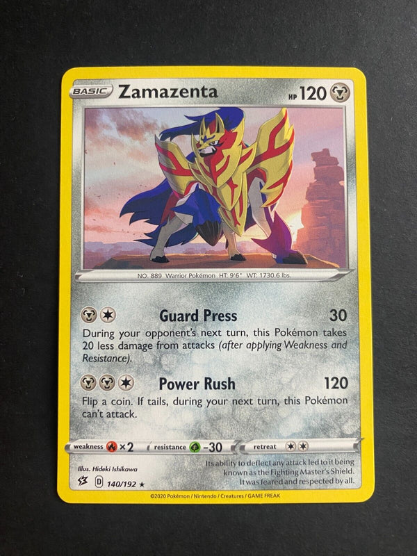 Pokemon Zamazenta 140/192 Rebel Clash Rare Non Holo NM