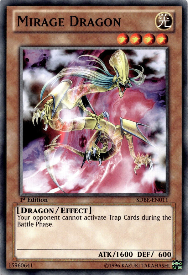 Yugioh Mirage Dragon SDBE-EN011 Common 1st Edition NM