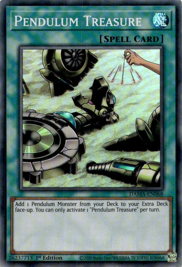 Yugioh Pendulum Treasure DAMA-EN068 Super Rare 1st Edition VLP/NM