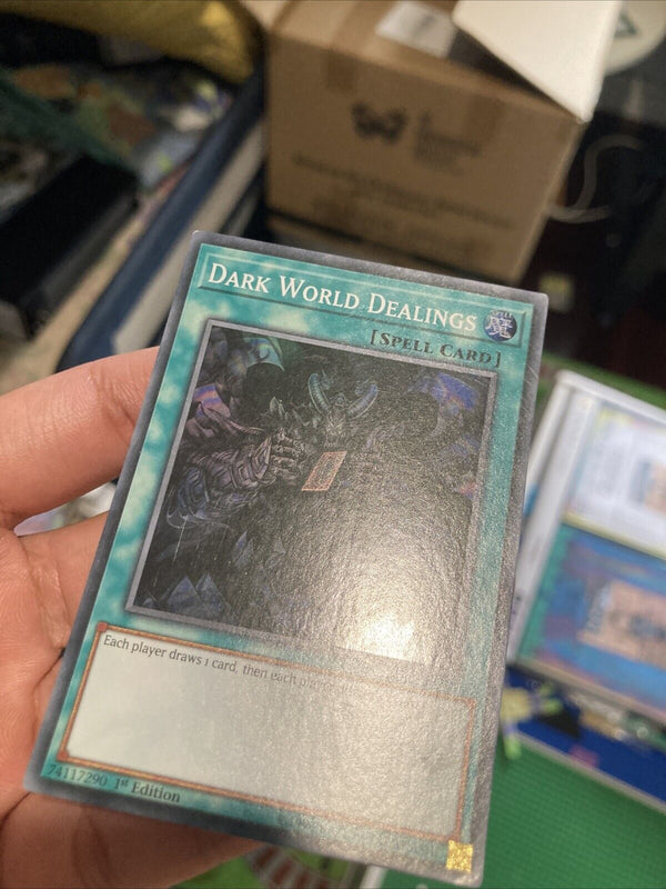 Yugioh Dark World Dealings MYFI-EN054 1st Edition Super Rare MP