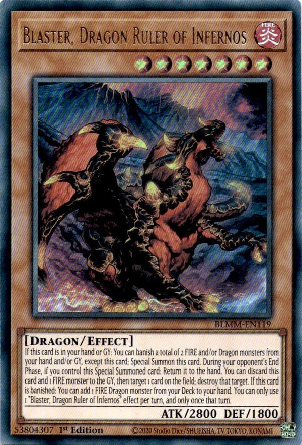 yugioh blaster dragon ruler of infernos deck Yugioh Blaster, Dragon Ruler Of Infernos BLMM-EN119 Ultra Rare 1st Edi –  TUGIOH