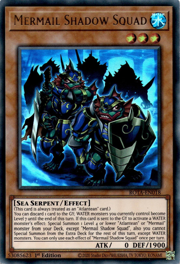 Yugioh Mermail Shadow Squad ROTA-EN018 Ultra Rare 1st Edition NM