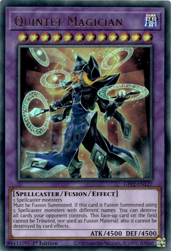 Yugioh Quintet Magician GFP2-EN127 Ultra Rare 1st Edition LP/NM