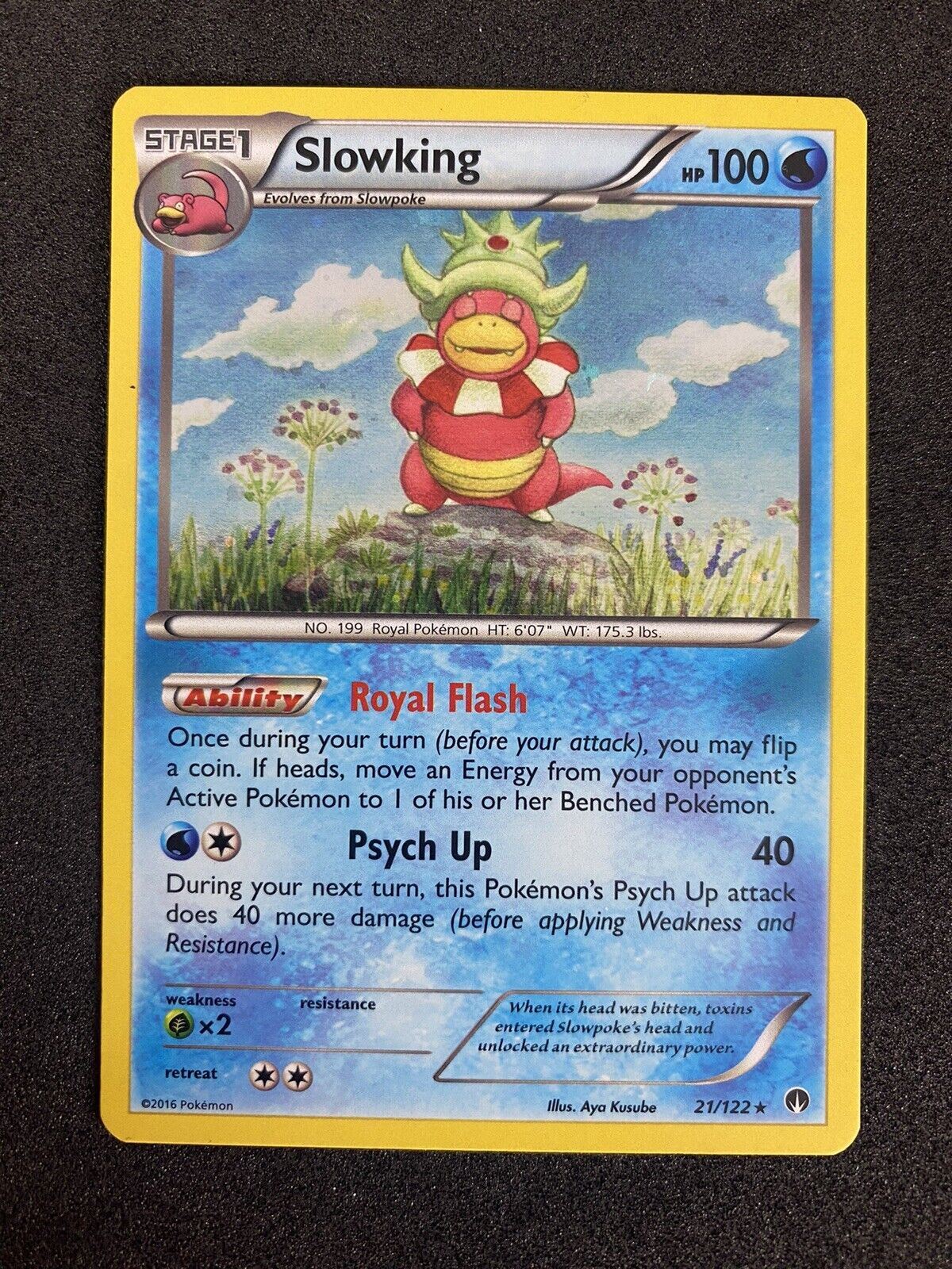 Pokemon Slowking 21/122 Cosmos Holo Rare XY BREAKpoint NM