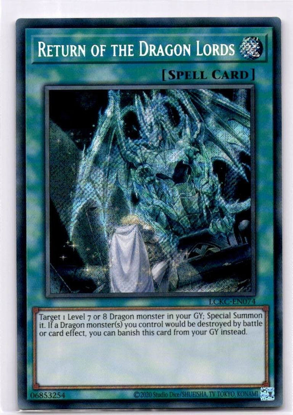 Yugioh Return of the Dragon Lords LCKC-EN074 Secret Rare Unlimited Edition NM