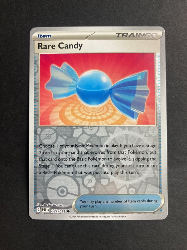 Pokemon Rare Candy 089/091 Padean Fates Reverse Holo NM