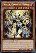 Yugioh Imsety, Glory of Horus RA05-EN027 NA Print Secret Rare 1st Edition NM