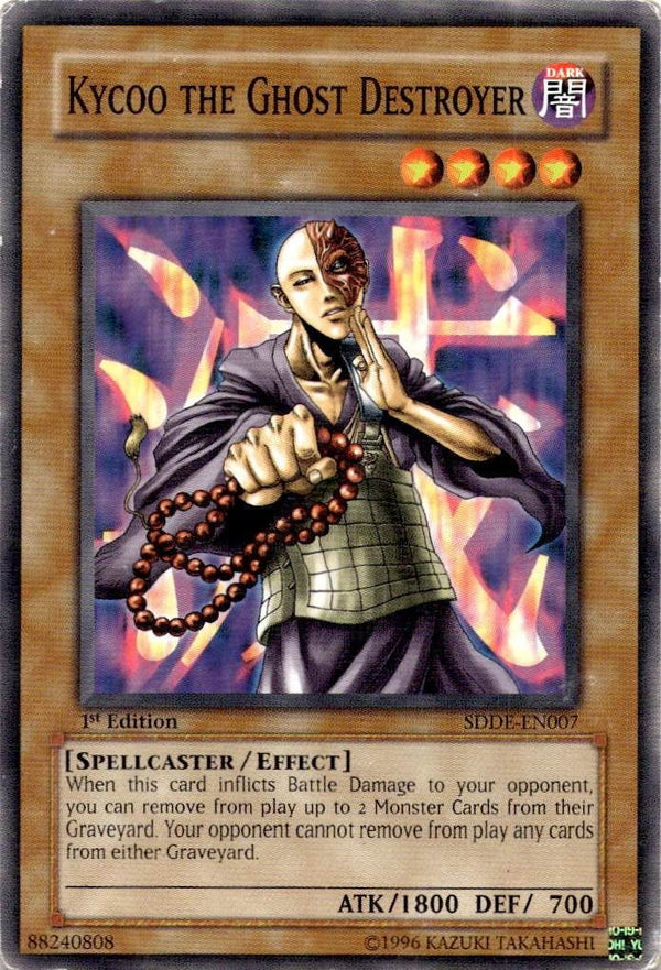 Yugioh Kycoo the Ghost Destroyer SDDE-EN007 Common 1st Edition HP