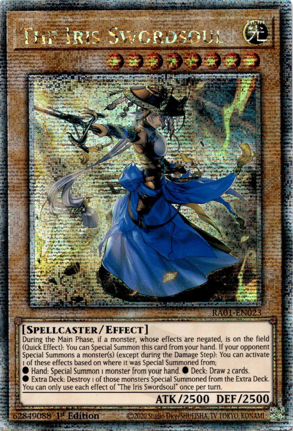 Yugioh The Iris Swordsoul RA01-EN023 Quarter Century Rare 1st Edition NM
