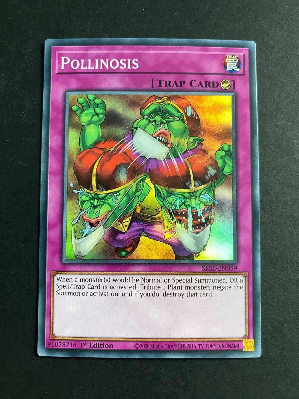 Yugioh Pollinosis SESL-EN059 Super Rare 1st Edition MP/LP