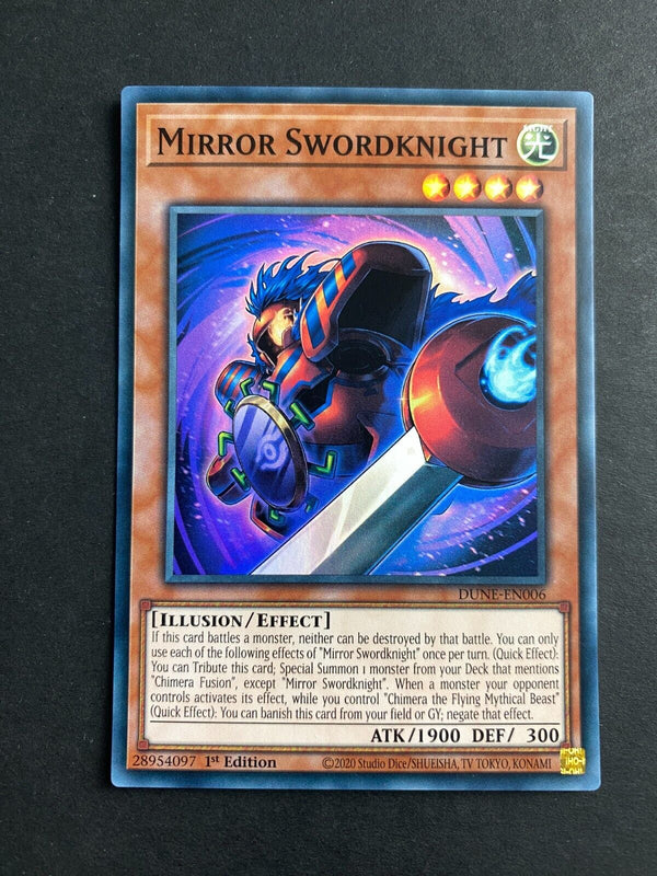 Yugioh Mirror Swordknight DUNE-EN006 Super Rare 1st Edition VLP/NM