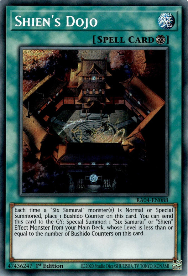 Yugioh Shien's Dojo RA04-EN088 Secret Rare 1st Edition NM