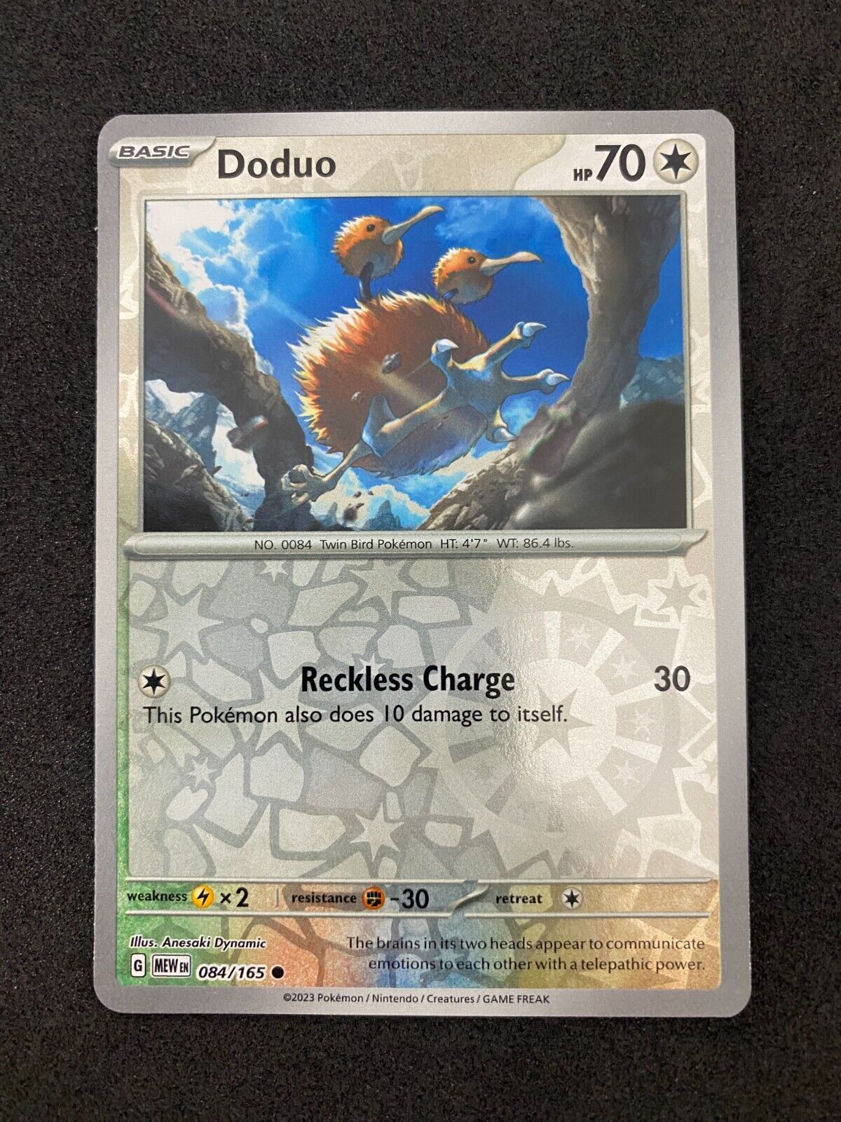 Pokemon Doduo 084/165 Scarlet Violet Reverse Holo NM