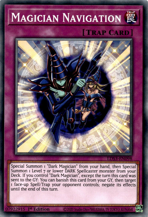 Yugioh Magician Navigation LDS3-EN098 Common 1st Edition NM